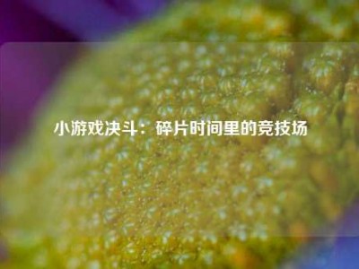 小游戏决斗：碎片时间里的竞技场